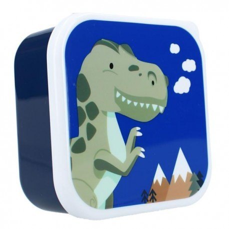 Śniadaniówka, snack box 3w1, dino navy, pret Śniadaniówka, snack box 3w1, dino navy, pret