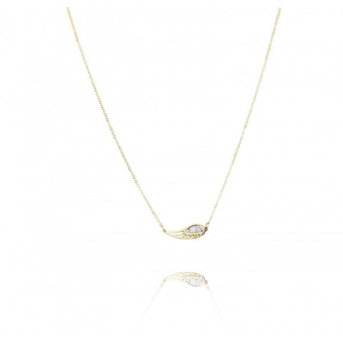NASZYJNIK STAL CHIRURGICZNA POZŁACANA 14K GOLD NST1614 NASZYJNIK STAL CHIRURGICZNA POZŁACANA 14K GOLD NST1614