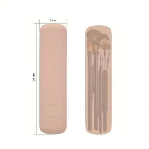 SILIKONOWE ETUI NA PĘDZLE DO MAKIJAŻU 20 CM WODOODPORNE PZ44WZ1