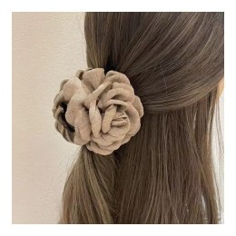 SPINKA DO WŁOSÓW DUŻA KLAMRA XL KWIAT RÓŻA BRĄZOWA 9CM SP288BR
