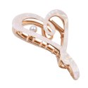 SPINKA DO WŁOSÓW, KLAMRA METALOWA MASA PERŁOWA BIAŁA XL 12X6CM SP342B