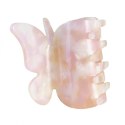SPINKA DO WŁOSÓW, KLAMRA MOTYLEK KREMOWY 4 CM SP340K