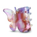SPINKA DO WŁOSÓW, KLAMRA MOTYLEK RÓŻOWY 4 CM SP340R
