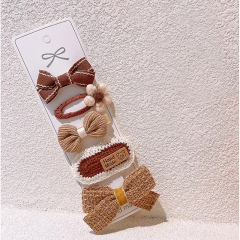 ZESTAW 5 SZTUK STYLOWYCH SPINEK DO WŁOSÓW SP241