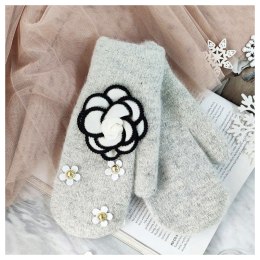 RĘKAWICZKI CUTE REK109 SZARE