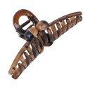 SPINKA KLAMRA DO WŁOSÓW XL 12X5 CM BRĄZOWA SP353