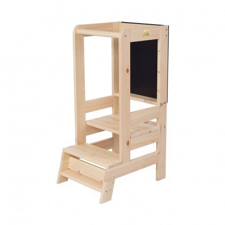 Meowbaby® kitchen helper z tablicą, drewniany pomo Meowbaby® kitchen helper z tablicą, drewniany pomo