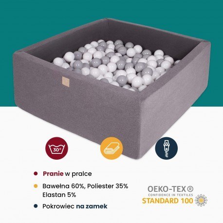 Meowbaby® kwadratowy suchy basen dla dziecka 110x1 Meowbaby® kwadratowy suchy basen dla dziecka 110x1
