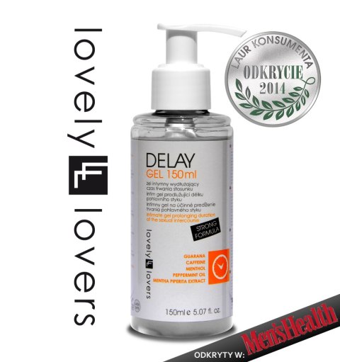 DELAY Gel 150ml ODZNACZONY ŻEL NA OPÓŹNIENIE WYTRYSKU DELAY Gel 150ml ODZNACZONY ŻEL NA OPÓŹNIENIE WYTRYSKU