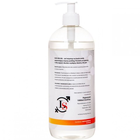 H2O UNI Lubrykant na bazie wody AQUA GEL 1000ml NIE PLAMI