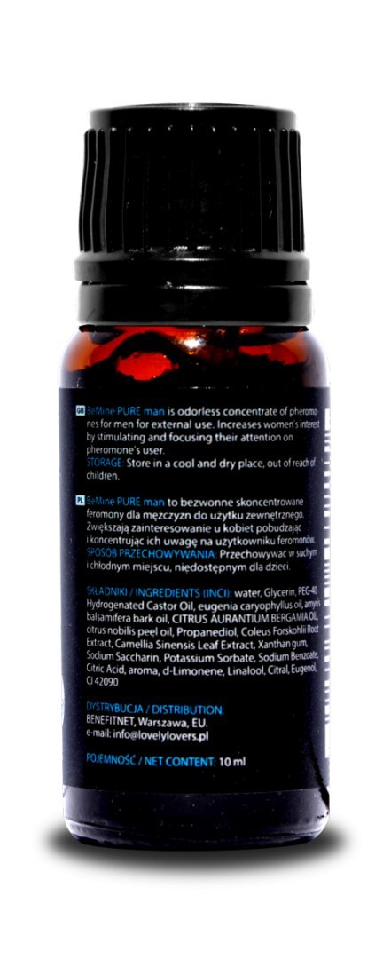 LL BeMINE 10ml PURE MAN BEZWONNE MOCNE FEROMONY LL BeMINE 10ml PURE MAN BEZWONNE MOCNE FEROMONY