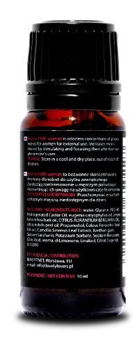 LL BeMINE 10ml PURE WOMAN BEZWONNE FEROMONY DLA KOBIET LL BeMINE 10ml PURE WOMAN BEZWONNE FEROMONY DLA KOBIET