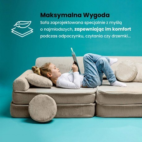 Meowbaby® aesthetic sztruksowa sofa dziecięca prem Meowbaby® aesthetic sztruksowa sofa dziecięca prem
