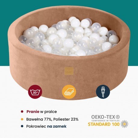 Meowbaby okrągły suchy basen z piłeczkami 7cm dla Meowbaby okrągły suchy basen z piłeczkami 7cm dla