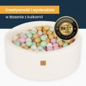 Meowbaby okrągły suchy basen z piłeczkami 7cm dla
