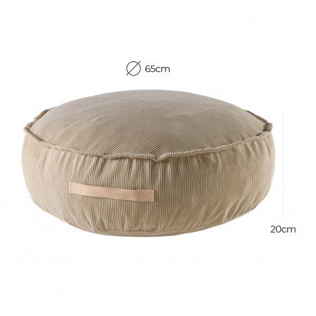 Meowbaby® pufa dziecięca, okrągła, sztruksowa, pia Meowbaby® pufa dziecięca, okrągła, sztruksowa, pia
