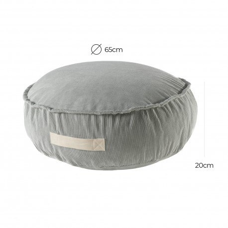Meowbaby® pufa dziecięca, okrągła, sztruksowa, sza Meowbaby® pufa dziecięca, okrągła, sztruksowa, sza