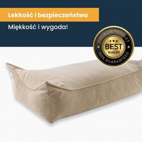 Meowbaby® pufa dziecięca, prostokątna, sztruksowa, Meowbaby® pufa dziecięca, prostokątna, sztruksowa,