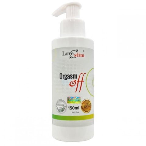 ORGASM OFF ŻEL 150ml ZNIECZULA PENISA HAMUJE WYTRYSK ORGASM OFF ŻEL 150ml ZNIECZULA PENISA HAMUJE WYTRYSK