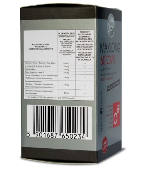 SUPLEMENT DIETY MAXILONG 60 KAPSUŁEK SUPLEMENT DIETY MAXILONG 60 KAPSUŁEK