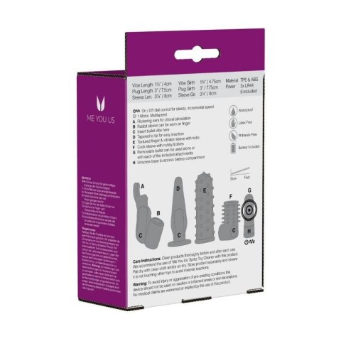 Zestaw- Me You Us 4 Play Couples Kit Purple Zestaw- Me You Us 4 Play Couples Kit Purple