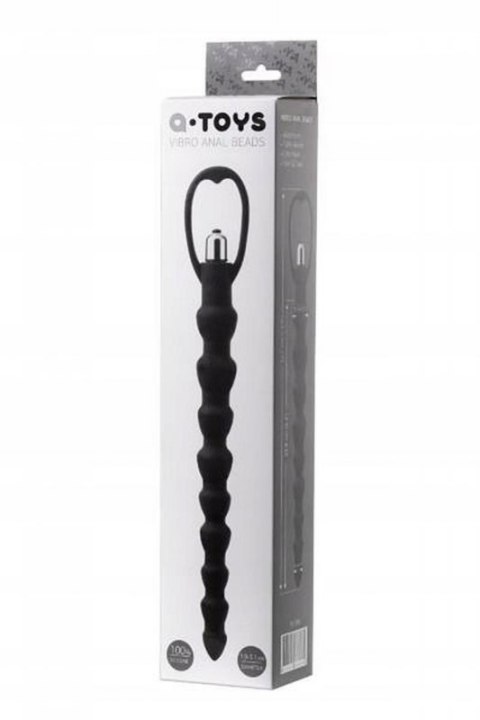 A-TOYS, Anal Vibration Chain, Silicone, Black, 32,7 cm A-TOYS, Anal Vibration Chain, Silicone, Black, 32,7 cm