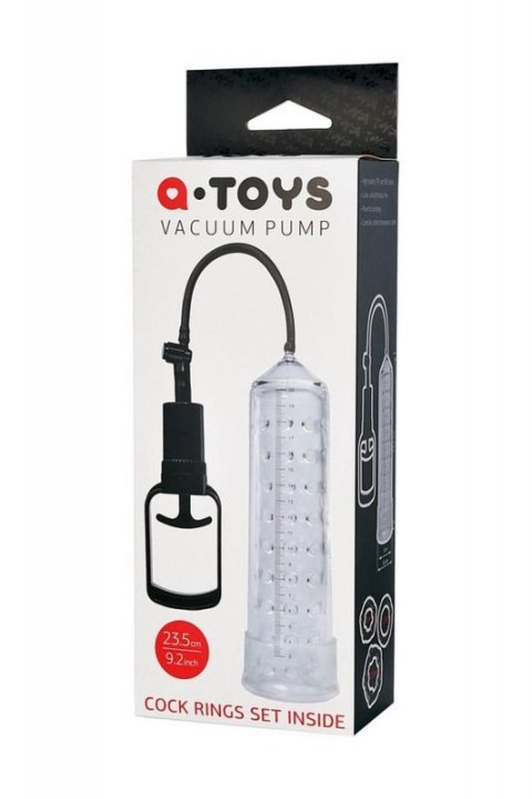 A-TOYS, Penis Pump, PVC, Transparent, 23.5 cm A-TOYS, Penis Pump, PVC, Transparent, 23.5 cm