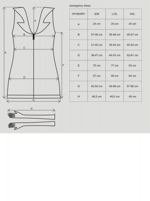 Bielizna-Emergency dress kostium S/M + stetoskop Bielizna-Emergency dress kostium S/M + stetoskop