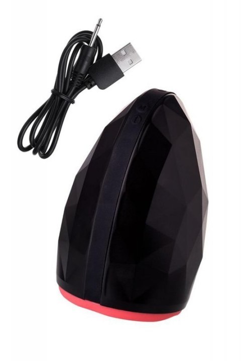 EROTIST Magma; Rechargeable masturbator with heating, Silicone, Black, 12 cm EROTIST Magma; Rechargeable masturbator with heating, Silicone, Black, 12 cm