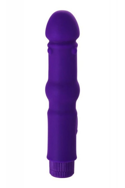 A-TOYS, Vibrator with clitoral stim, Silicone, Purple, 18 cm A-TOYS, Vibrator with clitoral stim, Silicone, Purple, 18 cm