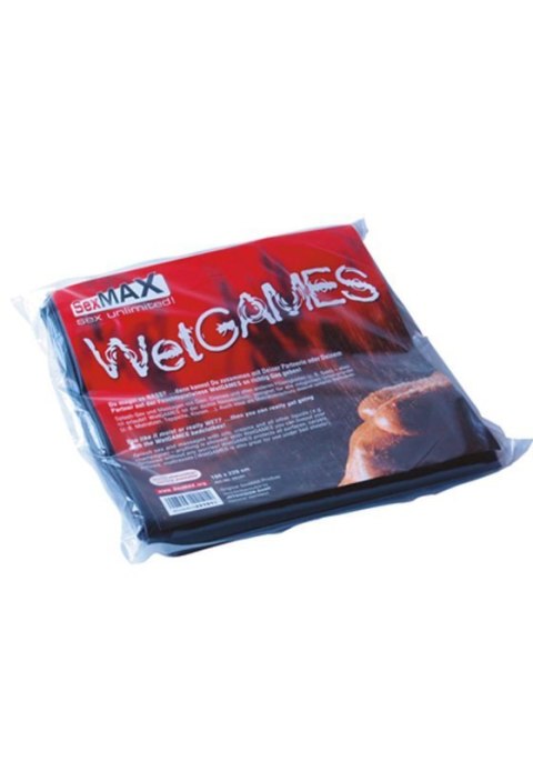 BDSM-SexMAX WetGAMES Sex sheet, 180 x 220 cm, black BDSM-SexMAX WetGAMES Sex sheet, 180 x 220 cm, black