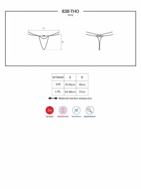 Bielizna-838-THO-3 stringi L/XL Bielizna-838-THO-3 stringi L/XL