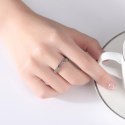 PIERŚCIONEK POZŁACANY STAL CHIRURGICZNA PLATEROWANA ZŁOTEM KOLOROWE CYRKONIE PST929, ROZMIAR PIERŚCIONKÓW: US8 EU17