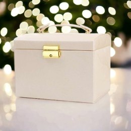 SZKATUŁKA NA BIŻUTERIĘ KUFEREK ETUI ORGANIZER PUDEŁKO PD102R