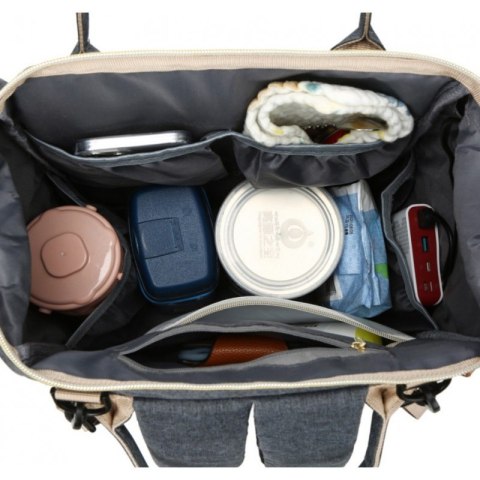 TORBA, ORGANIZER DO WÓZKA PLECAK Z SASZETKĄ DLA MAMY GRANATOWY PLM23GRAN TORBA, ORGANIZER DO WÓZKA PLECAK Z SASZETKĄ DLA MAMY GRANATOWY PLM23GRAN