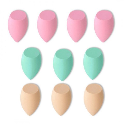 ZESTAW 10 GĄBECZEK DO MAKIJAŻU PASTEL MINT GB11