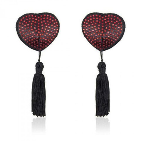 Bielizna-Heart shine nipples tassels (rosso) Bielizna-Heart shine nipples tassels (rosso)