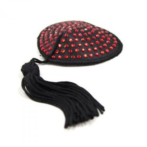 Bielizna-Heart shine nipples tassels (rosso) Bielizna-Heart shine nipples tassels (rosso)