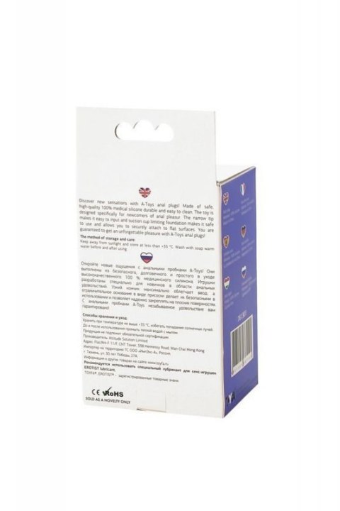 A-TOYS, Anal Plug, Silicone, Purple, 10.2 cm A-TOYS, Anal Plug, Silicone, Purple, 10.2 cm