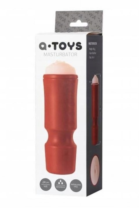A-TOYS, Masturbator,TPE, ABS-plastic, 24 cm, diameter 7,6 cm A-TOYS, Masturbator,TPE, ABS-plastic, 24 cm, diameter 7,6 cm