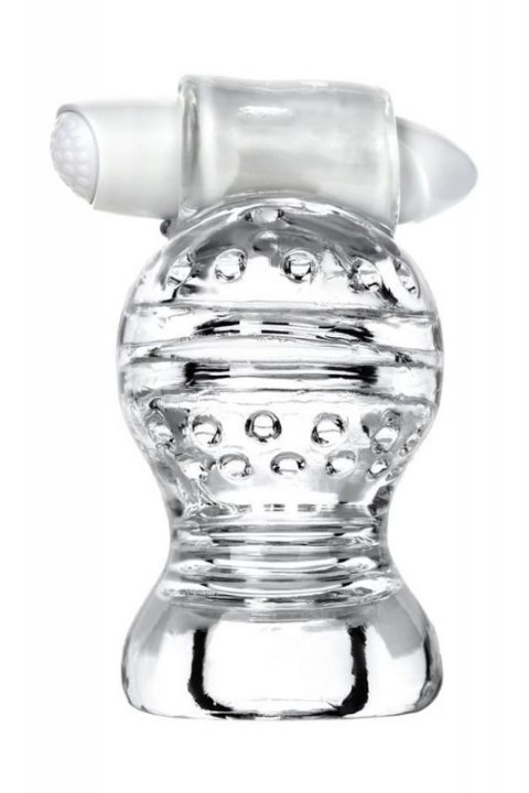 Lingam Shakti, Vibrating Masturbator, TPE, Transparent, 9 cm Lingam Shakti, Vibrating Masturbator, TPE, Transparent, 9 cm