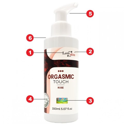 ORGASMIC TOUCH Orgazmowy żel do masażu i stymulacji ROSE 150m