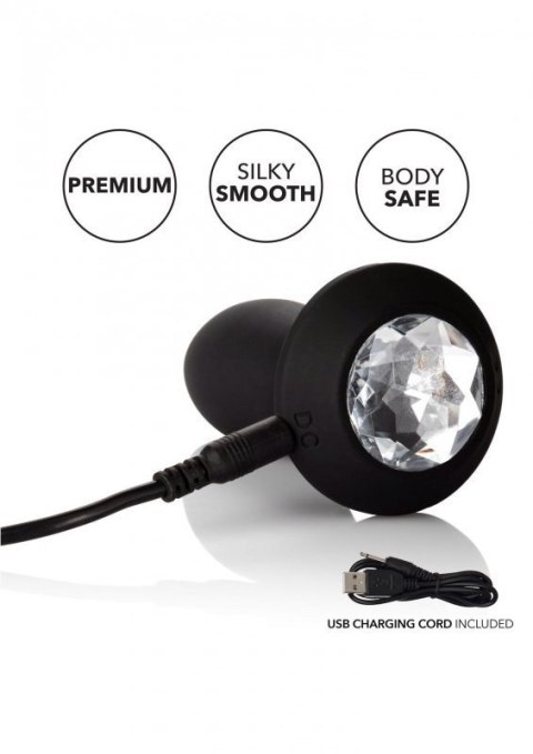 Vibrating Petite Crystal Probe Black Vibrating Petite Crystal Probe Black