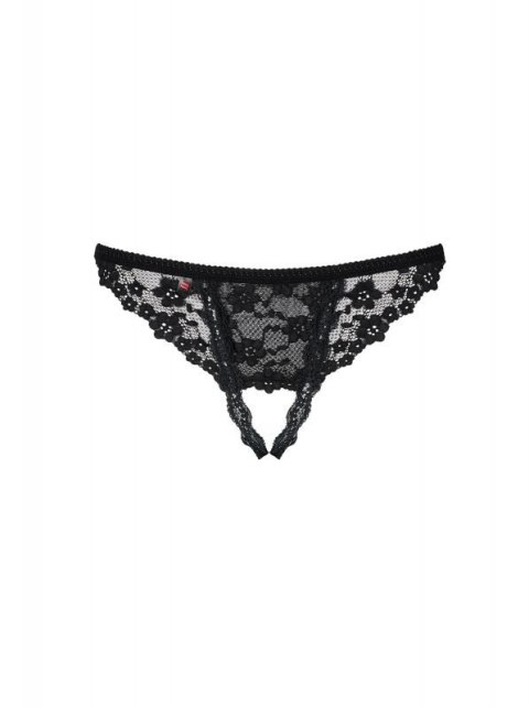 Bielizna-Letica stringi otwarte czarne S/M Bielizna-Letica stringi otwarte czarne S/M