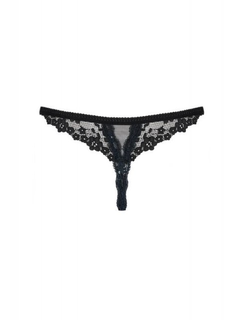 Bielizna-Letica stringi otwarte czarne S/M Bielizna-Letica stringi otwarte czarne S/M