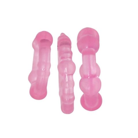 Kit di 3 anelli fallici Timeless Stud (rosa) Kit di 3 anelli fallici Timeless Stud (rosa)