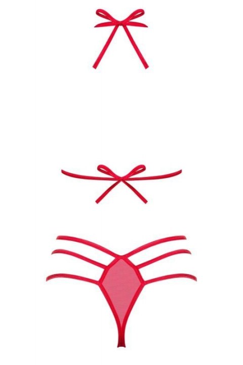 Bielizna-Giftella komplet 2-częściowy czerwony L/XL Bielizna-Giftella komplet 2-częściowy czerwony L/XL