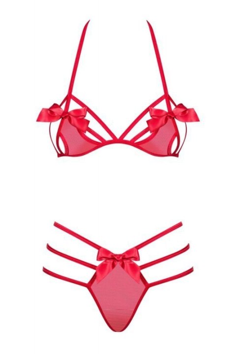 Bielizna-Giftella komplet 2-częściowy czerwony S/M Bielizna-Giftella komplet 2-częściowy czerwony S/M