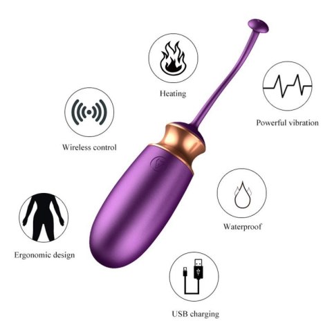 Jajko/wibr-Vibrating Silicone Love EGG USB 10 Function / Heating / Voice Control Jajko/wibr-Vibrating Silicone Love EGG USB 10 Function / Heating / Voice Control