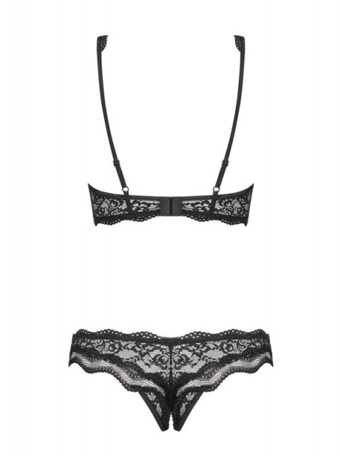 Bielizna-Luvae komplet 2-częściowy otwarty Czarny S/M Bielizna-Luvae komplet 2-częściowy otwarty Czarny S/M
